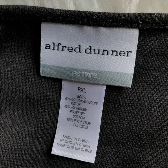 Alfred Dunner Black Animal Print Embellished Top Size Petite XL, NWOT - Picture 4 of 12